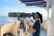 Spotting Scope at the Atlantic Marine Assessment Program for Protected Species 2021 Cruise, NOAA Fisheries