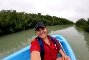 Visiting mangrove sites in Tamaulipas, Mexico. Photo courtesy of Elena Flores.