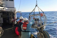 Deployment of the SphereCam system during the SEAMAP/GFISHER Video Survey of the Gulf of Mexico aboard NOAA Ship Pisces.