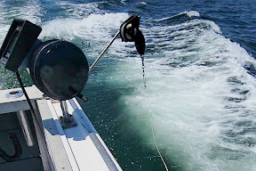 hook and line jigging gear deployed on ship