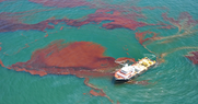Ship attempting to collect oil from Deepwater Horizon oil spill (Photo: NOAA).