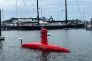 The maneuverable DriX collects data in a wind energy area. Credit: NOAA Fisheries / Chris Orphanides
