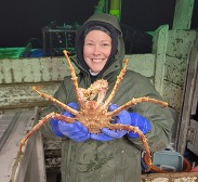 Maura with crab crop