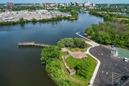 The reconstruction of the 7th Street Boat Ramp and expanded parking lot in Wilmington, Delaware Credit: Tim Furlong, NBC10 Channel Philadelphia