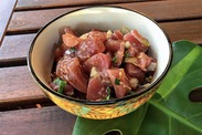 Fresh 'ahi poke. Credit: NOAA Pacific Islands Fisheries Science Center