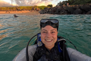 A dive in Maui while attending the American Fisheries Society’s Annual Meeting in Honolulu in 2024. Credit: Rachel Roday