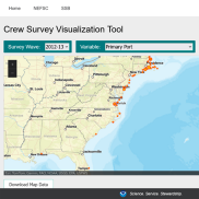 Screenshot of NOAA Fisheries Crew Survey Data Visualization Tool.