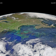 Satellite image of the Gulf of Maine