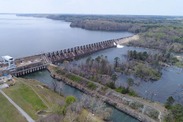 Roanoke Rapids Dam on the Roanoke River in North Carolina