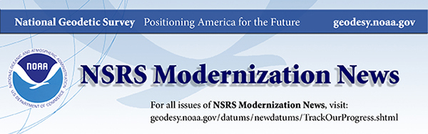 NSRS Modernization News masthead