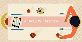 Man at table with data for a date