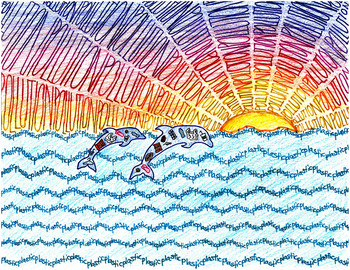 Artwork by Kate D. (Grade 8, Florida), winner of the Annual NOAA Marine Debris Program Art Contest.