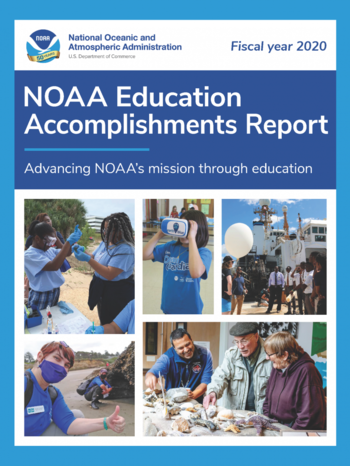 Cover image of Fiscal Year 2020 NOAA Education Accomplishments Report