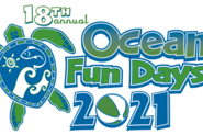 18th Annual Ocean Fun Day 2021 Logo with Sea Turtle on the left and Beach Ball.
