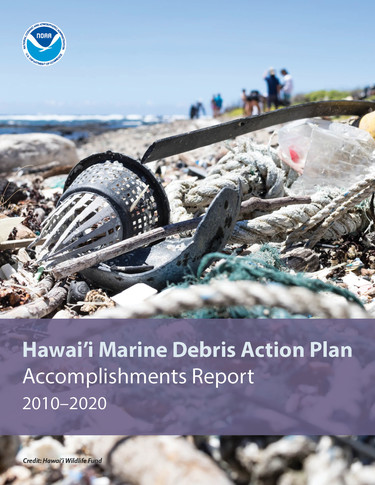 The cover of the 2010-2020 Hawai'i Marine Debris Action Plan Accomplishments Report.