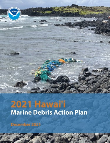 Cover of the 2021 Hawai'i Marine Debris Action Plan.