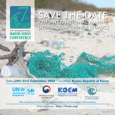Save the date announcement for the 7th International Marine Debris Conference.