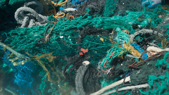 A mass of derelict nets removed from the reefs surrounding Midway Atoll in the Papahānaumokuākea Marine National Monument.