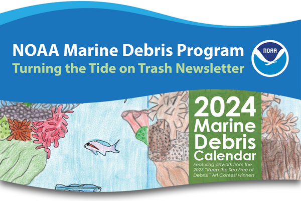 NOAA Marine Debris Program Turning the Tide on Trash Newsletter cover image.