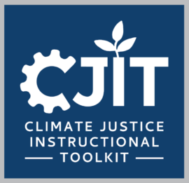 Logo for the Climate Justice Instructional Toolkit