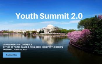 Flyer for the Department of Commerce Youth Summit.