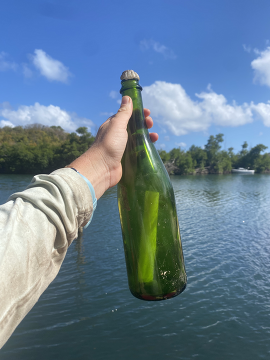 message in a bottle.