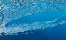 satellite image of long island sound, NY