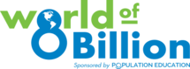 Logo for World of Eight Billion organization