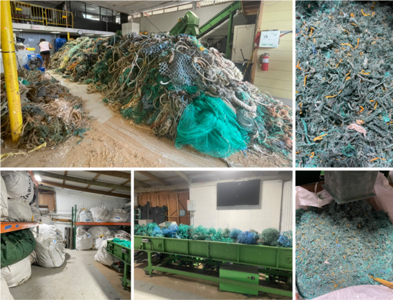 large debris recycling facility.