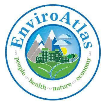 Enviro Atlas logo; people health nature economy