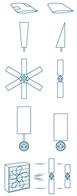 Images of wind vanes