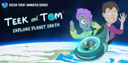 Teek and Tom Explore the Earth Banner