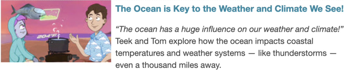 The Ocean is Key to the Weather and Climate We See!