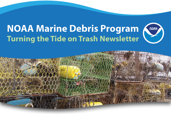 Header image for the January edition of the NOAA Marine Debris Program monthly newsletter.