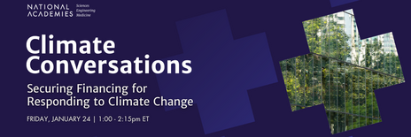 Climate Conversation info slide, Friday January 24, 1-215pm ET