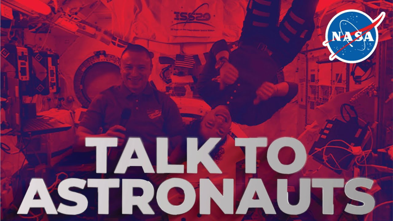 astronauts in space one hanging upside down