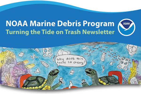 Cover of the NOAA Marine Debris Program newsletter.