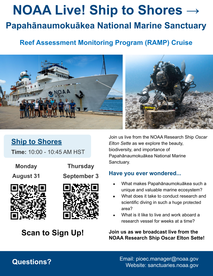 NOAA PNMS Ship to Shores Flyer 2026
