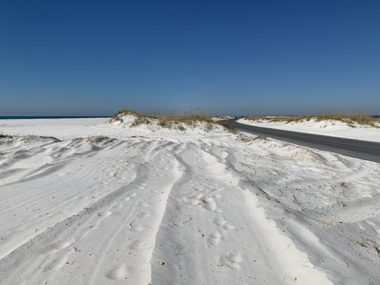 Florida barrier island in Gulf of America.