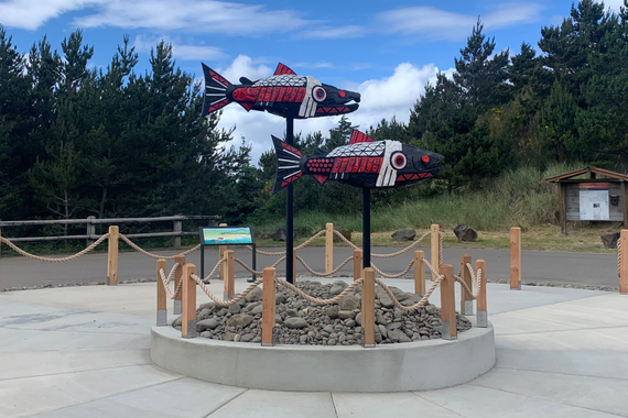Marine debris art installation
