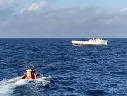 Team from NOAA Ship Oregon II races toward a vessel in distress_NOAA photo by LCDR Aaron Colohan