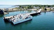 NOAA Ship Ferdinand R. Hassler at the dock in its homeport in New Castle, New Hampshire