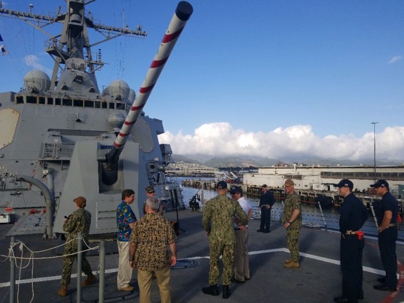 NPS faculty and students tour USS Michael Murphy