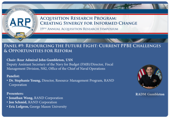 Panel 9: Resourcing the Future Fight
