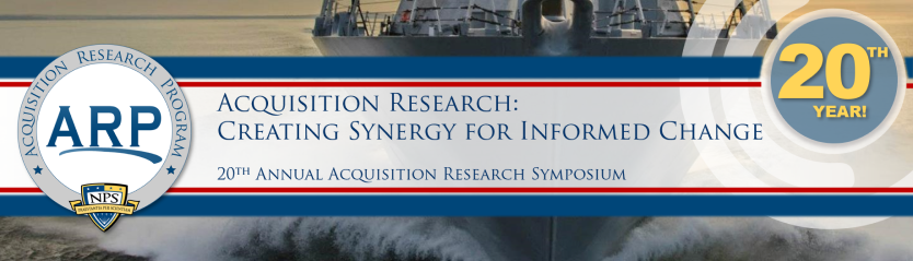 Acquisition Research Symposium 2023 banner
