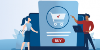 online shopping cart illustration