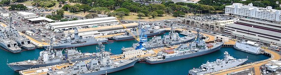 Boats at Pearl Harbor