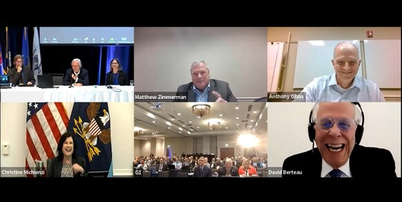 Panelists on screen