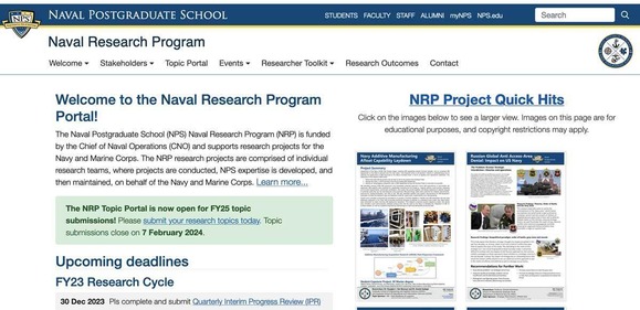 Naval Research Program