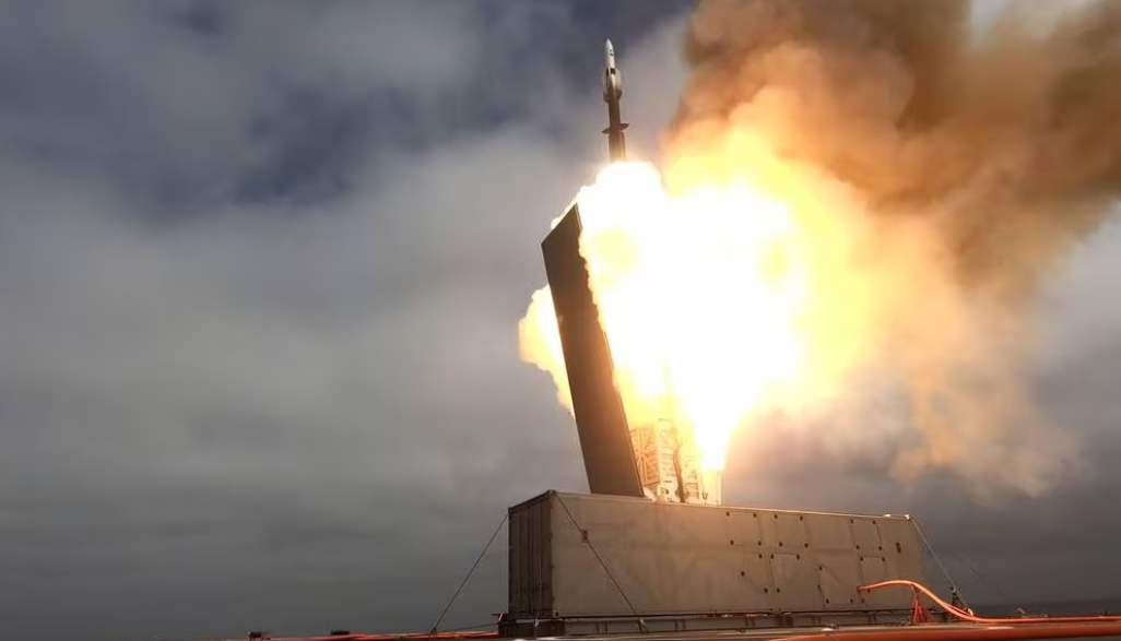 missile launches from a ship